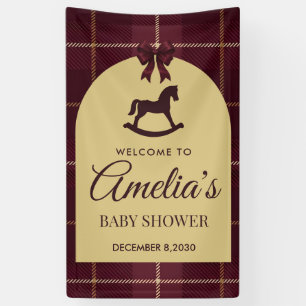 Lona Bandera personalizada de lujo para baby shower de 