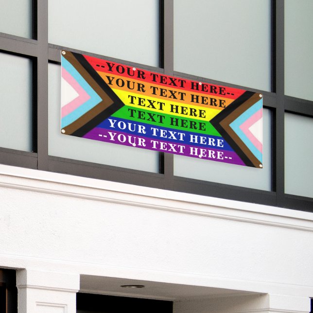 Lona Bandera personalizada de orgullo y desfile (Edificio exterior)
