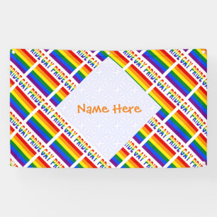 Lona Bandera personalizada del Orgullo Gay LGBTQ de bal