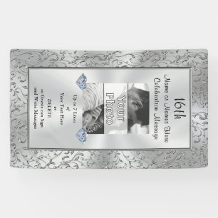 Lona Bandera personalizada vertical de la foto,