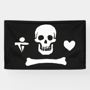 Lona Bandera pirata de Stede Bonnet Jolly Roger