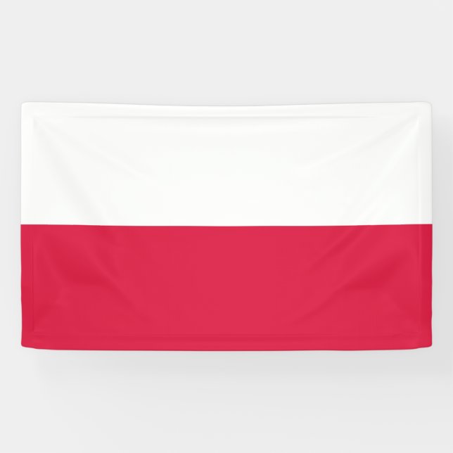 Lona Bandera polaca (Polonia) (Horizontal)