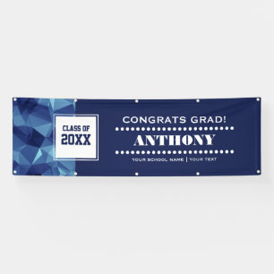 Lona Bandera poligonal moderna de la fiesta de