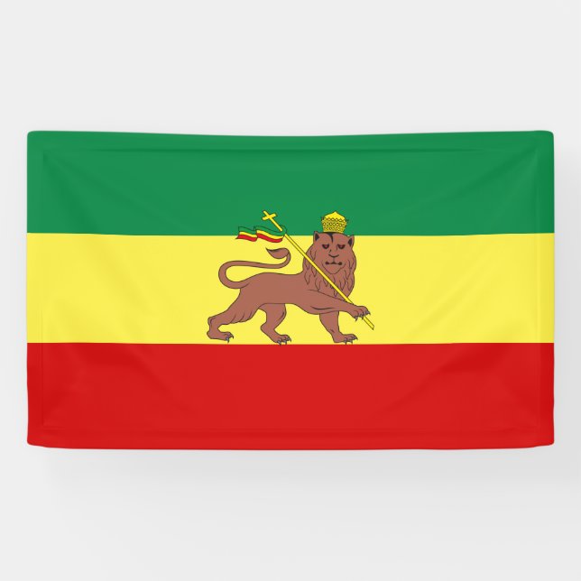Lona Bandera rastafari (Rastafarianismo) (Rasta) (Horizontal)