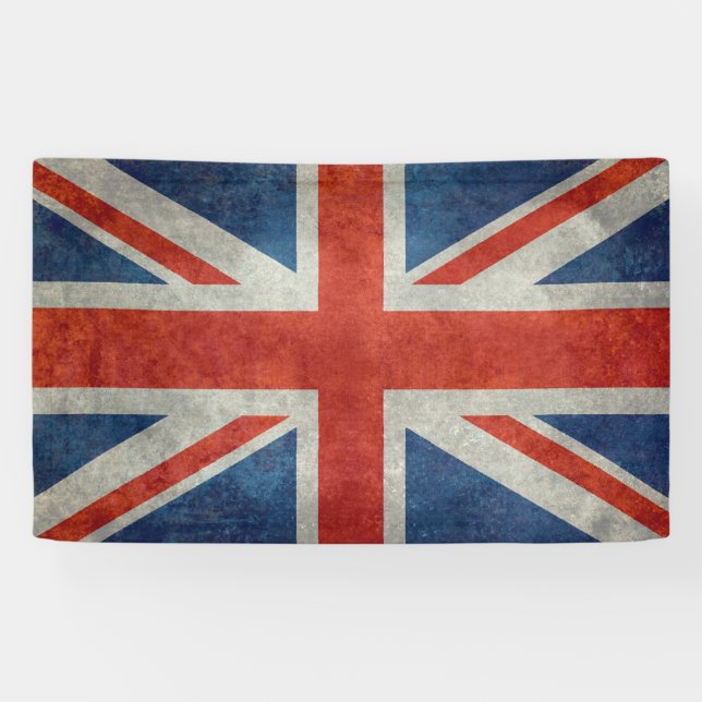 Lona Bandera retra del estilo de la bandera británica (Horizontal)
