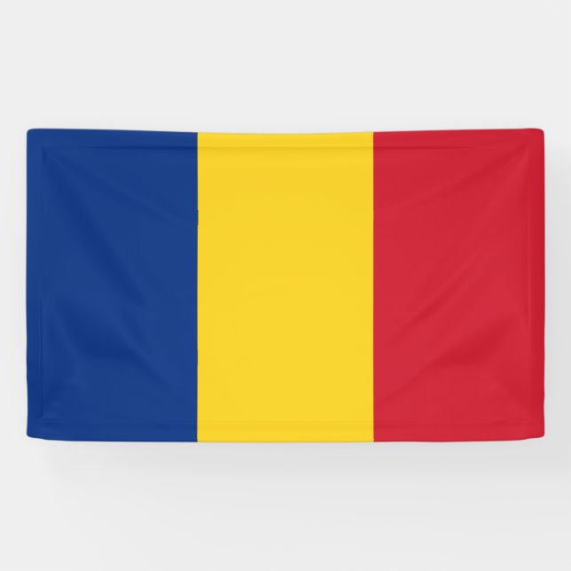 Lona Bandera rumana (Rumania) (Horizontal)