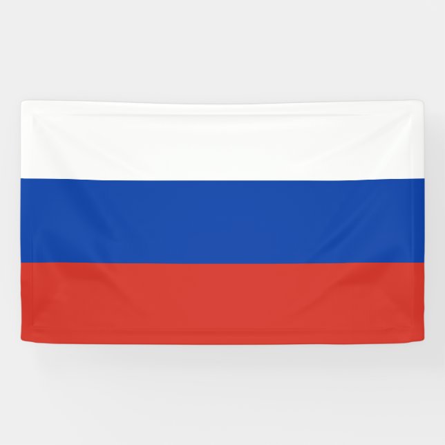 Lona Bandera rusa (Rusia) (Horizontal)