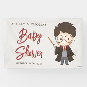 Lona Bandera sencilla para baby shower de Harry Potter