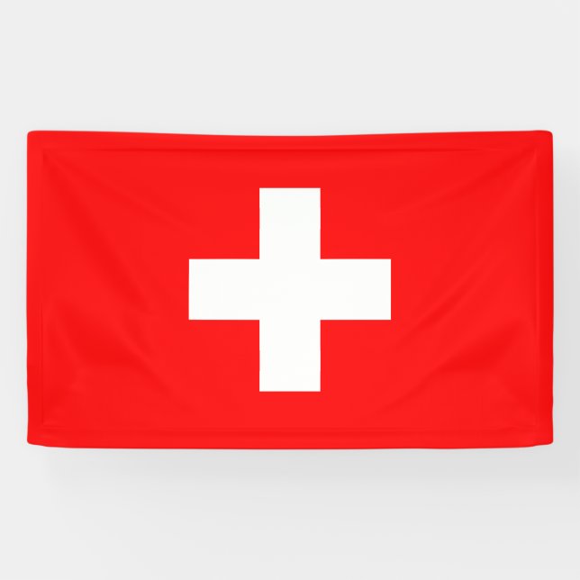 Lona Bandera suiza (Suiza) (Horizontal)