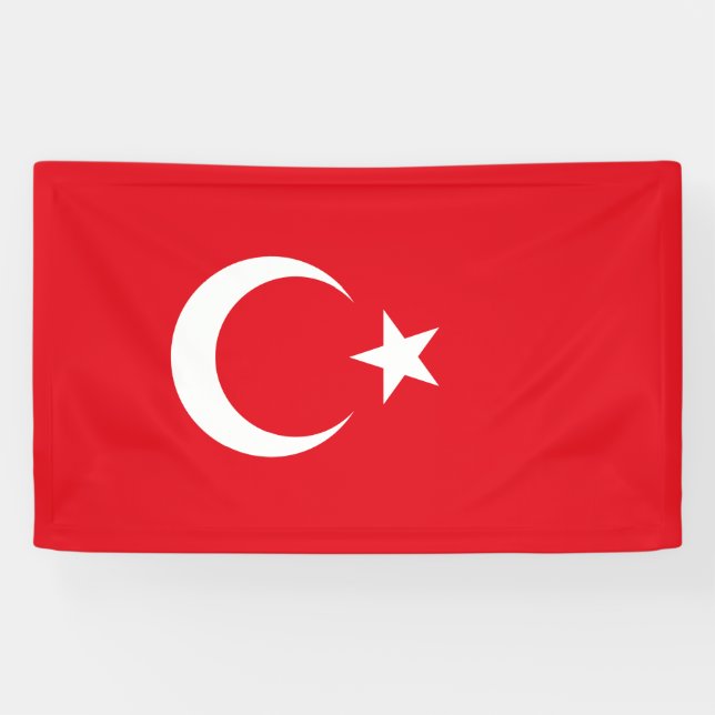 Lona Bandera turca (Turquía) (Horizontal)