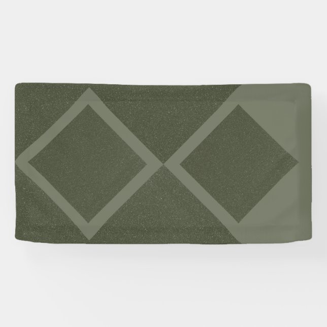 Lona Bandera Verde Doble Diamante Desplazada (Horizontal)