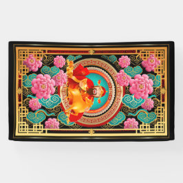 Lona Bandera vertical de Año Nuevo chino