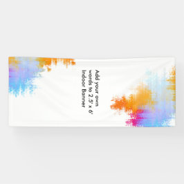 Lona Bandera vertical interior de encargo con la