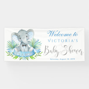 Lona Banderas Baby Shower de Elephant Boys