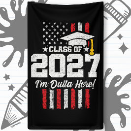 Lona Banderas de Estados Unidos de la Graduación de últ