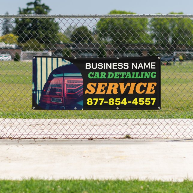 Lona Banderas de personalizado de coches de detención (In situ)