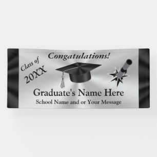 Lona Banderas personalizadas para la graduación, el A