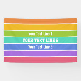 Lona Banderas personalizados de colores arcoiris