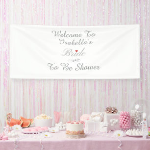 Lona Banderín de Caligrafía Minimalista para Novia