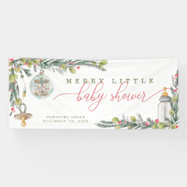 Lona Banderín de Fiesta de Baby Shower Alegre