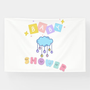 Lona Banderín de Vinilo 4x6 para Baby Shower