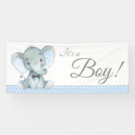 Lona Banderines de Baby Shower de Elefante Lindo para N