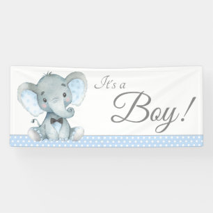 Lona Banderines de Cumpleaños de Elefante Lindo para Ni