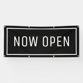 Lona Banner abierto de Black Now