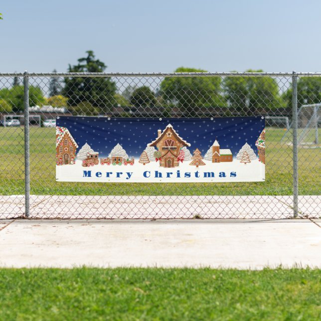 Lona Banner al aire libre cubierto - Banner navideño na (In situ)