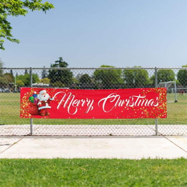 Lona Banner al aire libre cubierto - Feliz Navidad (In situ)