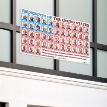 Banner al aire libre de 47 presidentes Personaliza