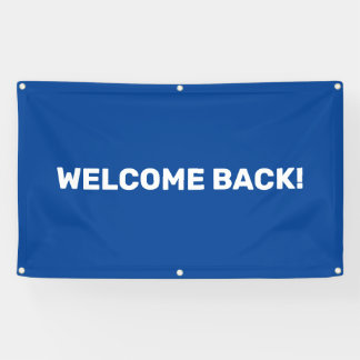 Lona Banner al aire libre de bienvenida al personalizab