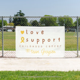 Lona Banner al aire libre de nombre personalizado para