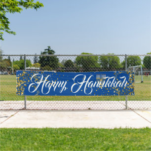 Lona Banner al aire libre - Feliz Hanukkah