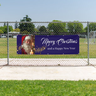 Lona Banner al aire libre Santa Merry Christmas