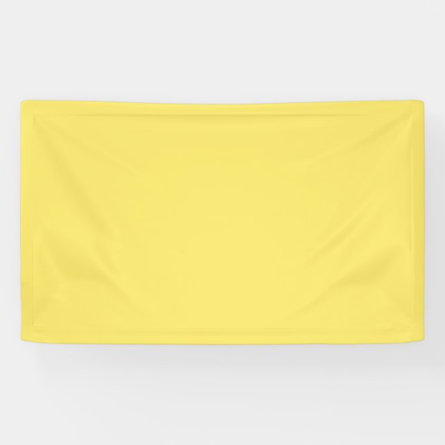 Lona Banner amarillo color crema (Horizontal)