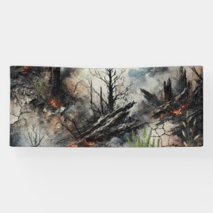 Lona Banner artístico personalizado para eventos y deco