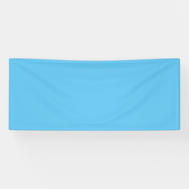 Lona Banner azul cielo #5EC5F3, vinílico de Hosta azul (Horizontal)