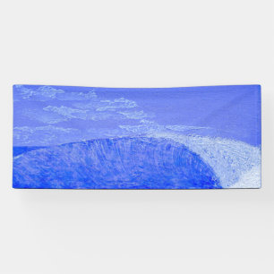 Lona Banner azul del océano verdadero