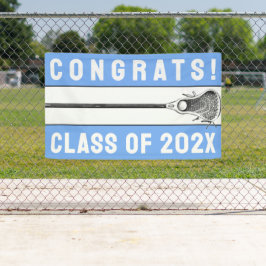 Lona Banner azul ligero de Lacrosse Team