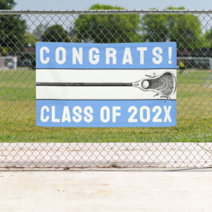 Lona Banner azul ligero de Lacrosse Team