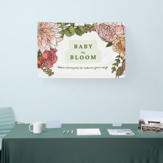 Lona Banner Baby In Bloom de 48x30"