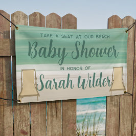 Lona Banner Baby Shower de playa