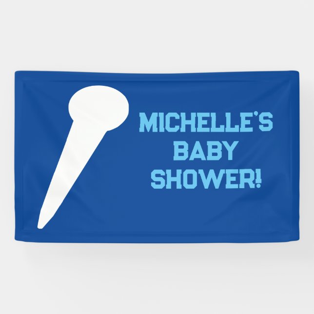 Lona Banner Baby Shower Rock a Bye Rock Star (Horizontal)