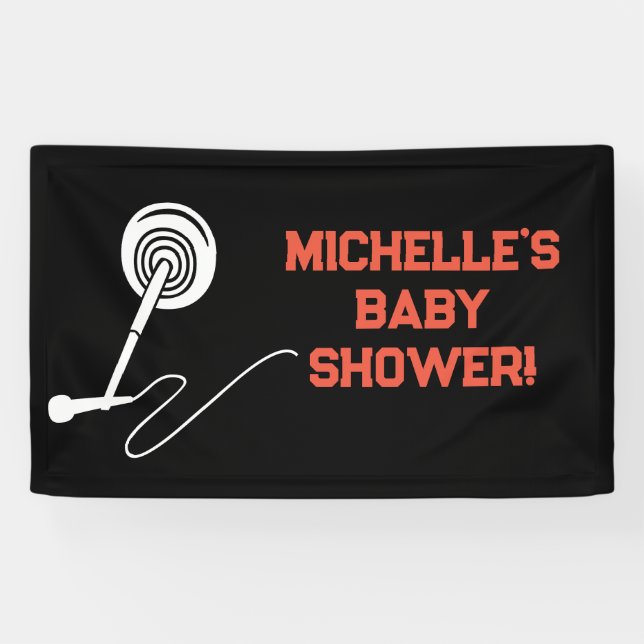 Lona Banner Baby Shower Rock a Bye Rock Star (Horizontal)