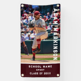 Lona Banner básico para softball deportivo senior al ai