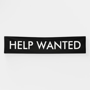 Lona Banner blanco negro de personalizable buscado de a