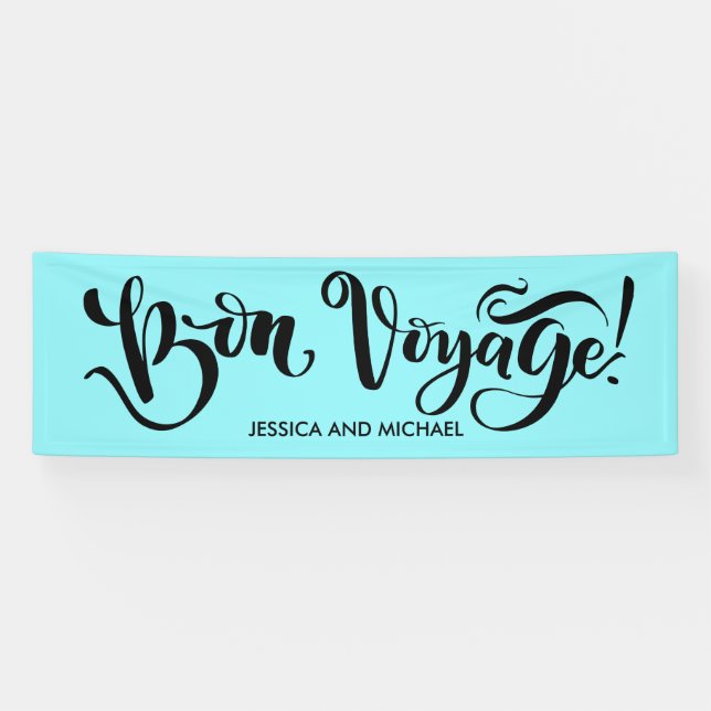 Lona Banner Bon Voyage (Horizontal)