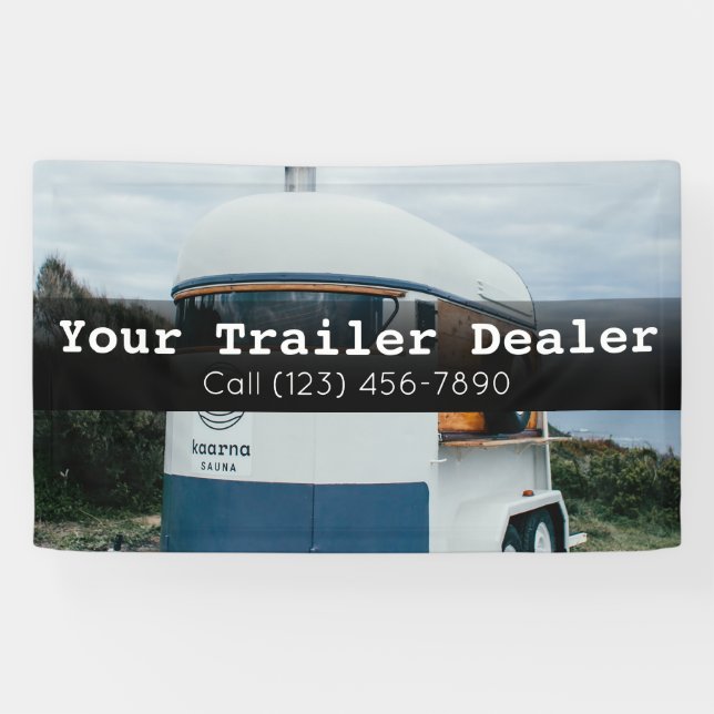 Lona Banner comercial de Trailer Dealership (Horizontal)