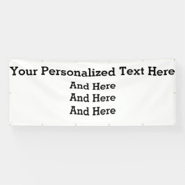 Lona Banner comercial Personalizado de 4'x10'